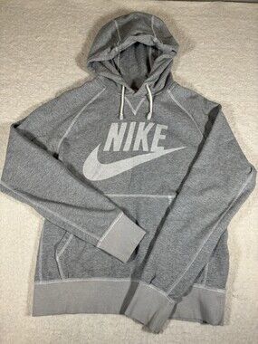 Nike Hoodie Heather Grey Men’s Medium 100% Cotton